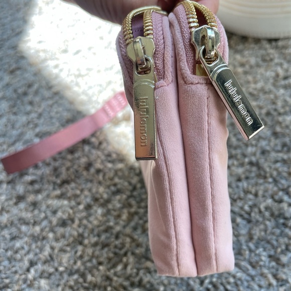 COPY - Pink Velvet Lululemon Wristlet - Picture 2 of 5